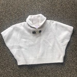 12-18m Janie & Jack sweater pancho w/ gold buckle